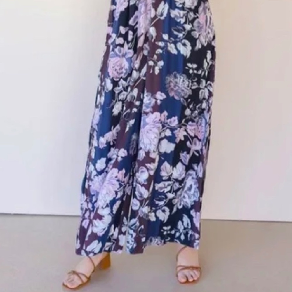 Free People Melrose Smocked Wide Leg Jumpsuit - XL - Picture 3 of 3
